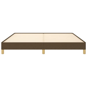 Giroletto senza Materasso-Struttura Letto Marrone Scuro 180x200 cm Tessuto 474123