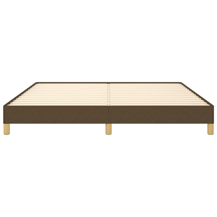 Giroletto senza Materasso-Struttura Letto Marrone Scuro 180x200 cm Tessuto 474123
