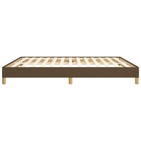 Giroletto senza Materasso-Struttura Letto Marrone Scuro 180x200 cm Tessuto 474123