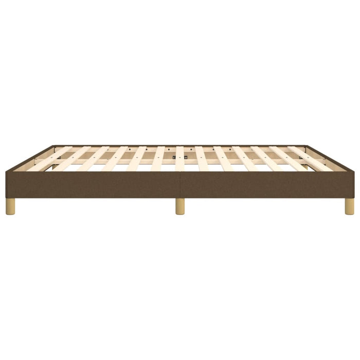 Giroletto senza Materasso-Struttura Letto Marrone Scuro 180x200 cm Tessuto 474123
