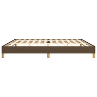 Giroletto senza Materasso Marrone Scuro 200x200 cm in Tessuto 346845