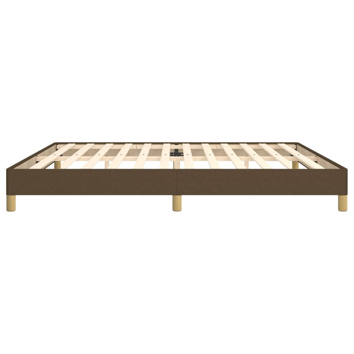 Giroletto senza Materasso Marrone Scuro 200x200 cm in Tessuto 346845