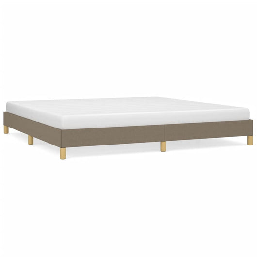 Giroletto senza Materasso-Struttura Letto Tortora 200x200 cm in Tessuto 879453