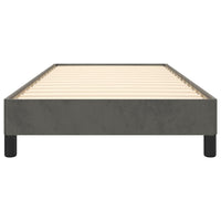 Giroletto senza Materasso Grigio Scuro 80x200 cm Velluto 346941