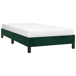 Giroletto senza Materasso-Struttura Letto Verde Scuro 80x200 cm in Velluto 279002