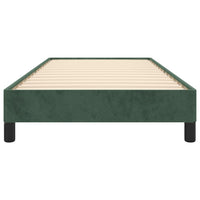 Giroletto senza Materasso Verde Scuro 80x200 cm in Velluto 346943