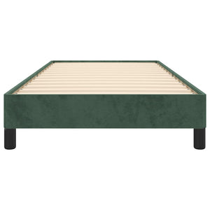 Giroletto senza Materasso Verde Scuro 80x200 cm in Velluto 346943