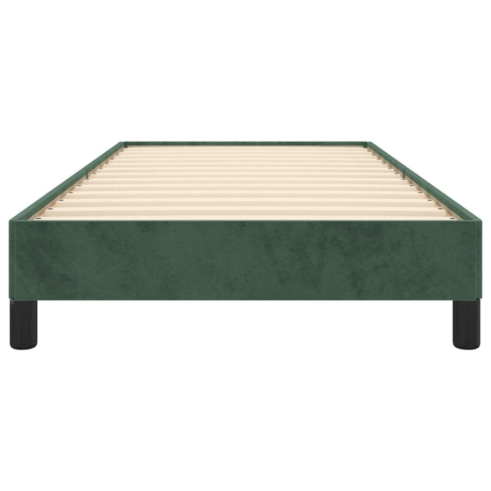 Giroletto senza Materasso Verde Scuro 80x200 cm in Velluto 346943