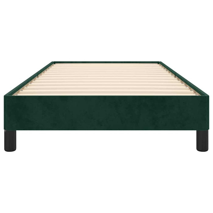 Giroletto senza Materasso-Struttura Letto Verde Scuro 80x200 cm in Velluto 279002