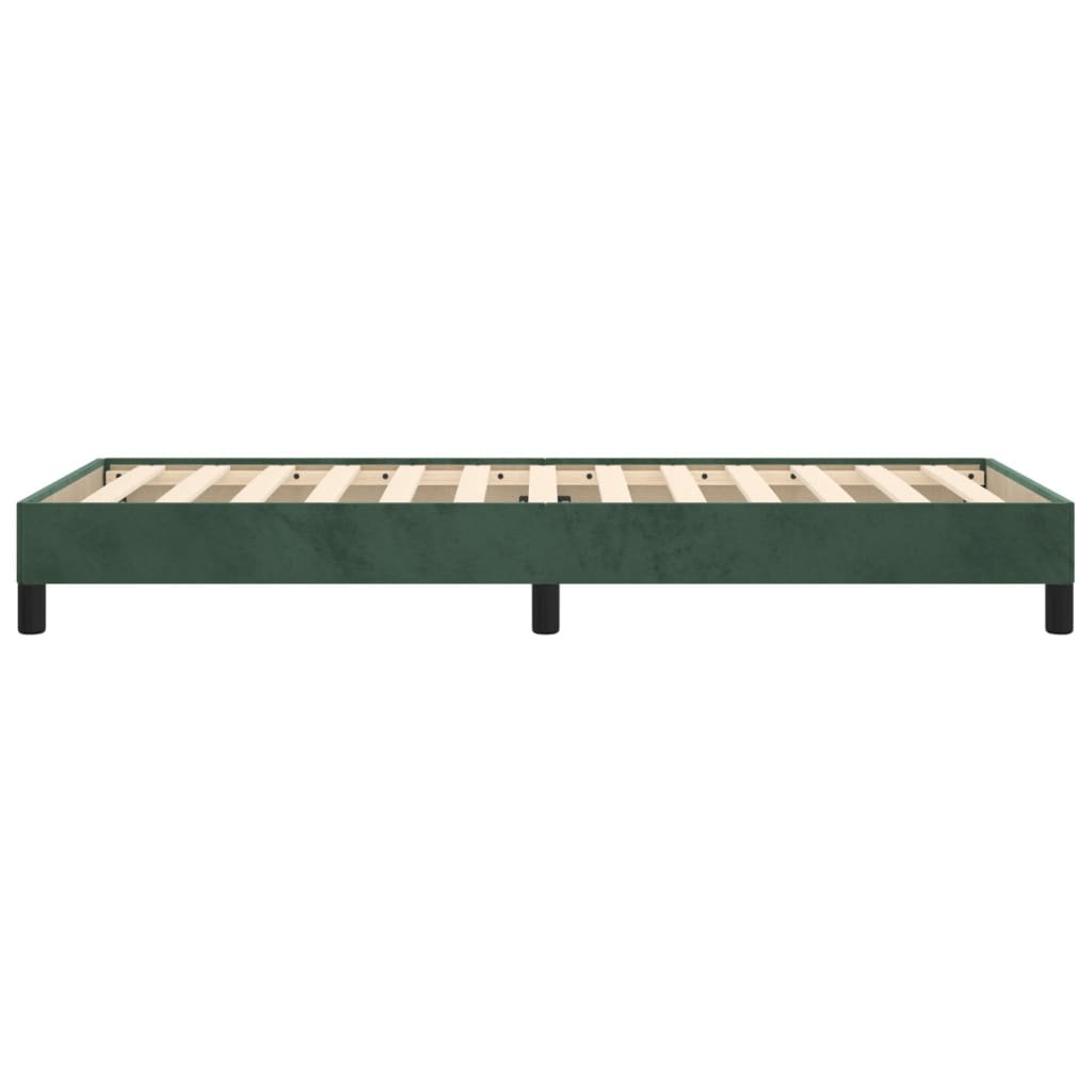 Giroletto senza Materasso Verde Scuro 80x200 cm in Velluto 346943