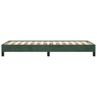 Giroletto senza Materasso Verde Scuro 80x200 cm in Velluto 346943