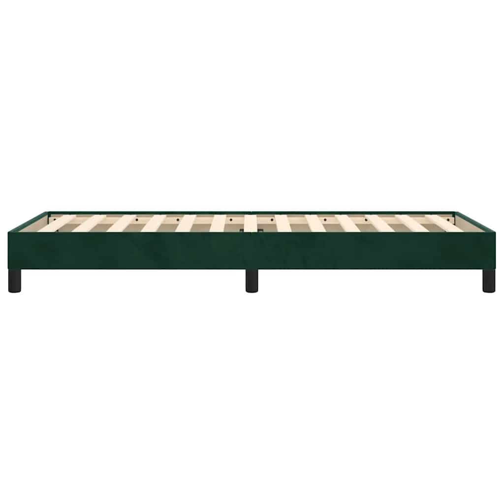 Giroletto senza Materasso-Struttura Letto Verde Scuro 80x200 cm in Velluto 279002