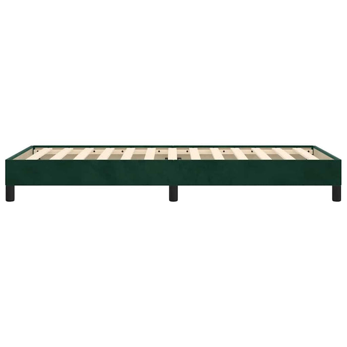 Giroletto senza Materasso-Struttura Letto Verde Scuro 80x200 cm in Velluto 279002