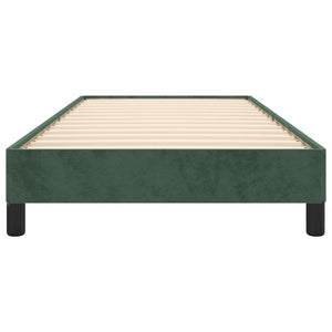 Giroletto senza Materasso Verde Scuro 90x190 cm in Velluto 346949