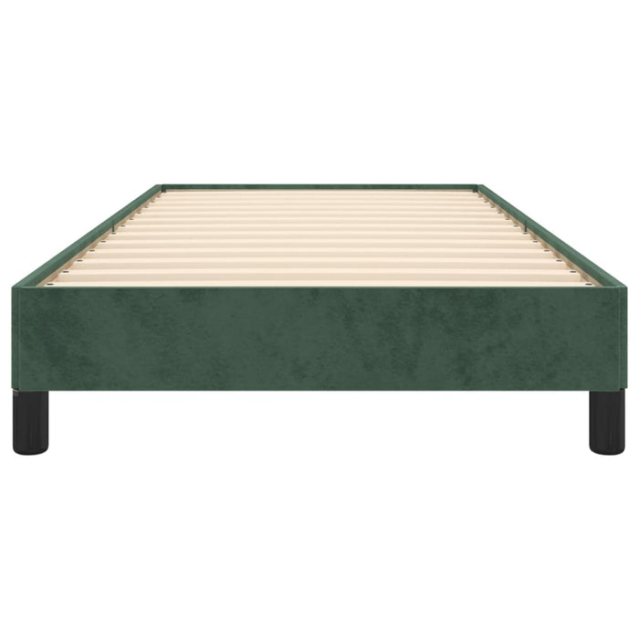 Giroletto senza Materasso Verde Scuro 90x190 cm in Velluto 346949