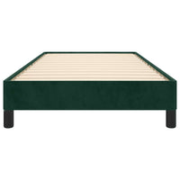 Giroletto senza Materasso-Struttura Letto Verde Scuro 90x190 cm in Velluto 722919