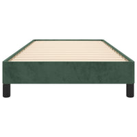 Giroletto senza Materasso Verde Scuro 90x190 cm in Velluto 346949