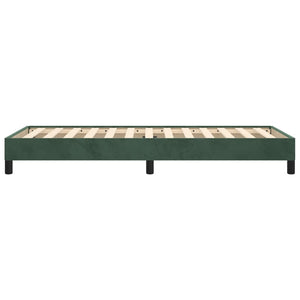 Giroletto senza Materasso Verde Scuro 90x190 cm in Velluto 346949