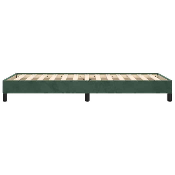 Giroletto senza Materasso Verde Scuro 90x190 cm in Velluto 346949
