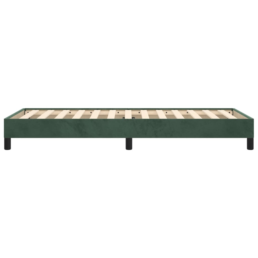 Giroletto senza Materasso Verde Scuro 90x190 cm in Velluto 346949