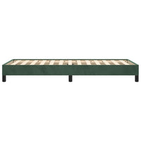Giroletto senza Materasso Verde Scuro 90x190 cm in Velluto 346949