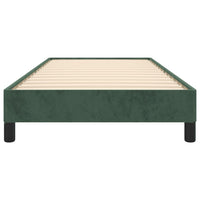 Giroletto senza Materasso Verde Scuro 90x200 cm in Velluto 346955