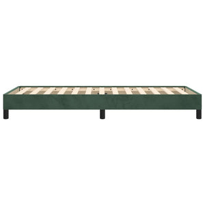 Giroletto senza Materasso Verde Scuro 90x200 cm in Velluto 346955