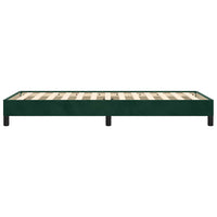 Giroletto senza Materasso-Struttura Letto Verde Scuro 90x200 cm in Velluto 722103