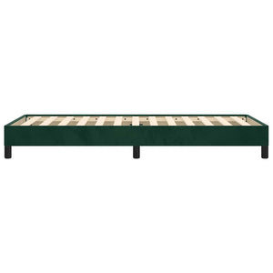 Giroletto senza Materasso-Struttura Letto Verde Scuro 90x200 cm in Velluto 722103