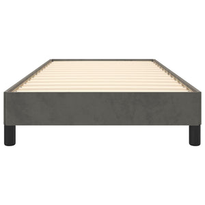 Giroletto senza Materasso Grigio Scuro 100x200 cm Velluto 346959