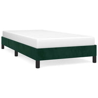 Giroletto senza Materasso-Struttura Letto Verde Scuro 100x200 cm in Velluto 784614