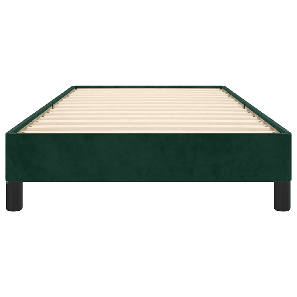 Giroletto senza Materasso-Struttura Letto Verde Scuro 100x200 cm in Velluto 784614