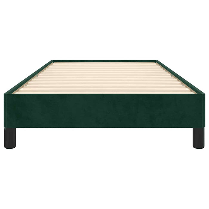 Giroletto senza Materasso-Struttura Letto Verde Scuro 100x200 cm in Velluto 784614