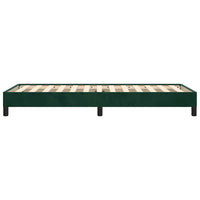 Giroletto senza Materasso-Struttura Letto Verde Scuro 100x200 cm in Velluto 784614