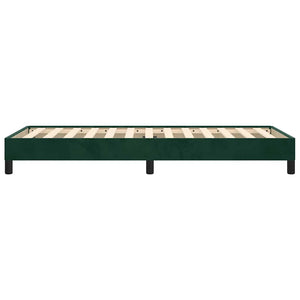 Giroletto senza Materasso-Struttura Letto Verde Scuro 100x200 cm in Velluto 784614