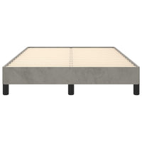 Giroletto senza Materasso Grigio Chiaro 120x200 cm Velluto 346964