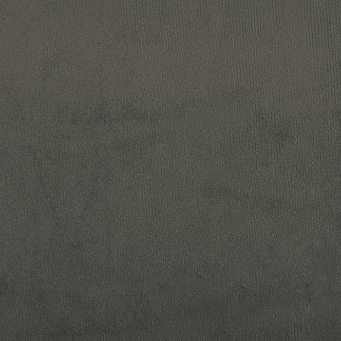 Giroletto senza Materasso Grigio Scuro 140x190 cm Velluto 346971