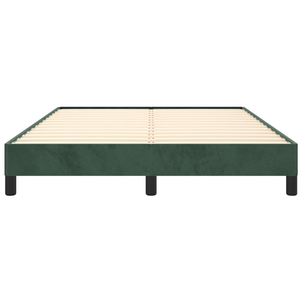 Giroletto senza Materasso Verde Scuro 140x190 cm in Velluto 346973