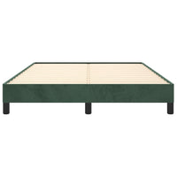 Giroletto senza Materasso Verde Scuro 140x190 cm in Velluto 346973