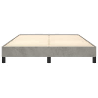 Giroletto senza Materasso Grigio Chiaro 140x200 cm Velluto 346976