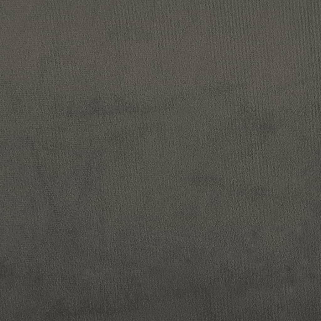 Giroletto senza Materasso Grigio Scuro 140x200 cm Velluto 346977
