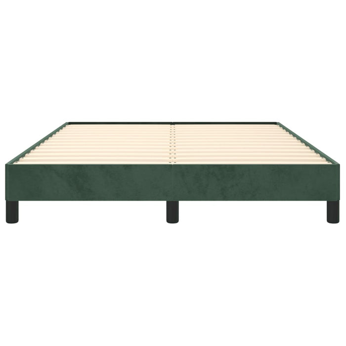 Giroletto senza Materasso-Struttura Letto Verde Scuro 140x200 cm in Velluto 544903