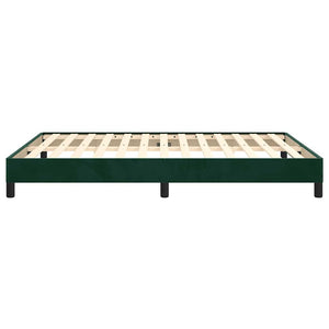 Giroletto senza Materasso-Struttura Letto Verde Scuro 140x200 cm in Velluto 544903