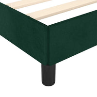 Giroletto senza Materasso-Struttura Letto Verde Scuro 140x200 cm in Velluto 544903