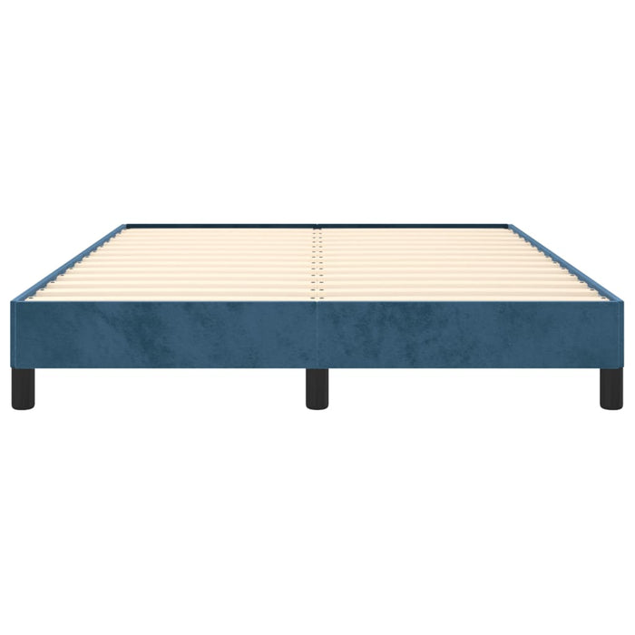 Giroletto senza Materasso Blu Scuro 140x200 cm Velluto 346980