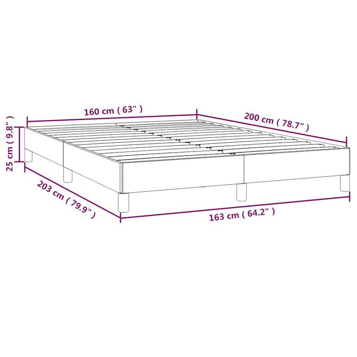 Giroletto senza Materasso-Struttura Letto Verde Scuro 160x200 cm in Velluto 284870