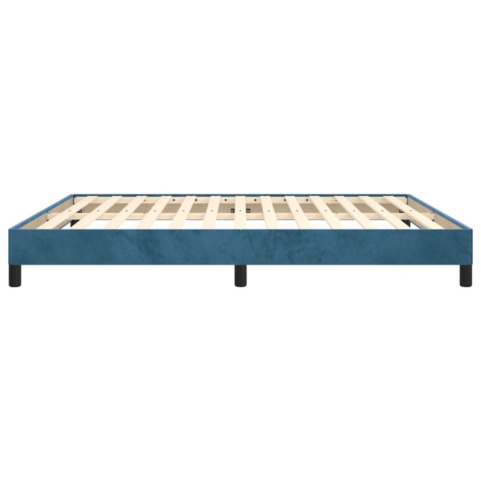 Giroletto senza Materasso Blu Scuro 160x200 cm in Velluto 346986