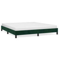 Giroletto senza Materasso-Struttura Letto Verde Scuro 180x200 cm in Velluto 238105