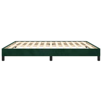 Giroletto senza Materasso-Struttura Letto Verde Scuro 180x200 cm in Velluto 238105