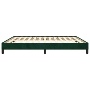 Giroletto senza Materasso-Struttura Letto Verde Scuro 180x200 cm in Velluto 238105